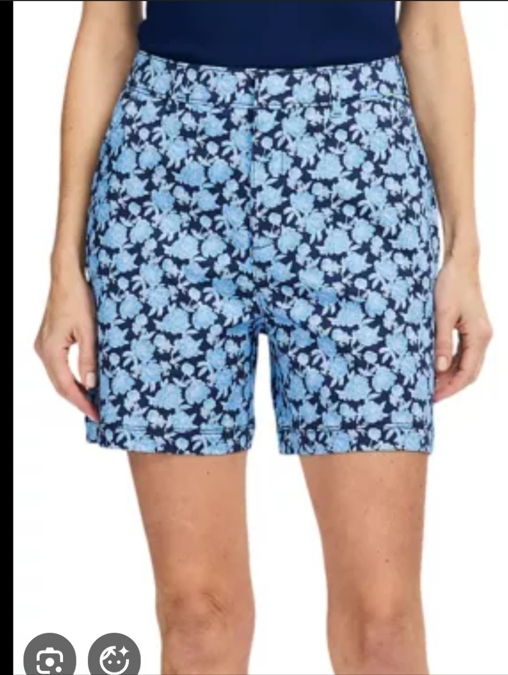 IZOD Medieval Blue Krystina Printed Shorts
